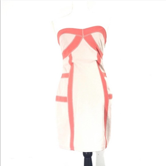 MM Couture Beige Bodycon Dress Small - Picture 5 of 6